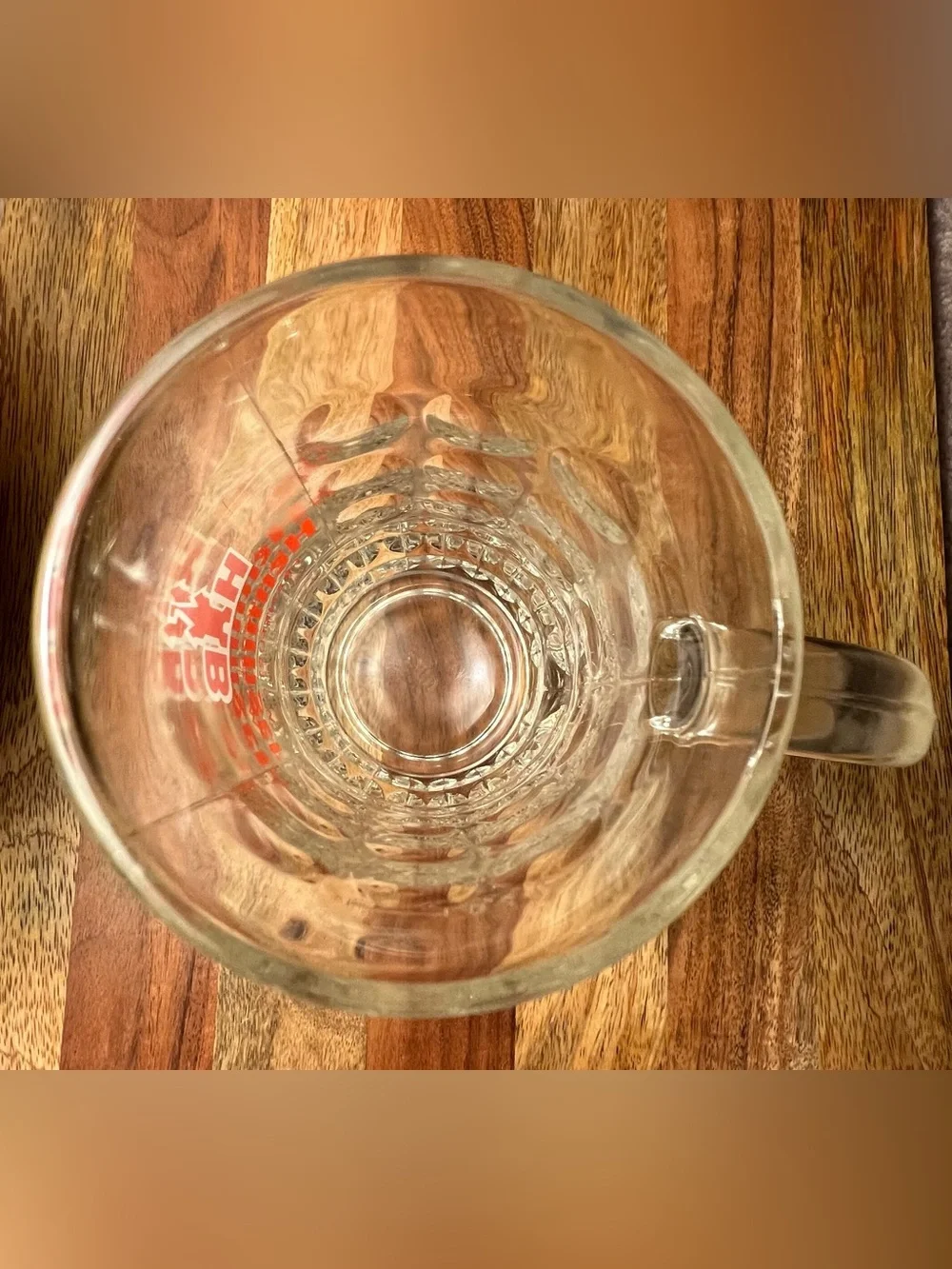 Vintage Henninger HB Frankfurt Dimpled Beer Mug Stein 0.25L